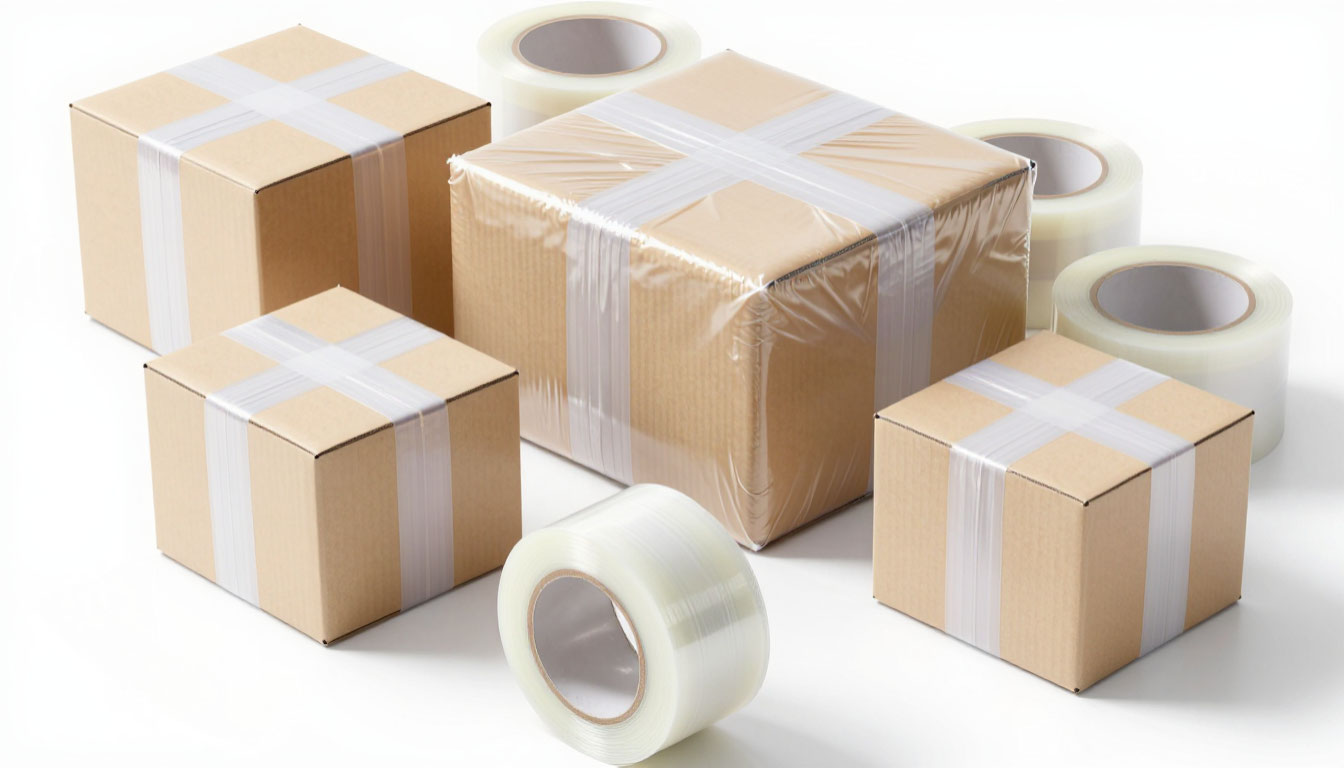 коробка в пленке